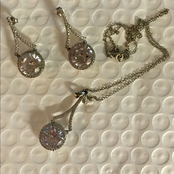 Earrings and necklaceset fm-HSN sterling silver925 - Picture 3 of 3